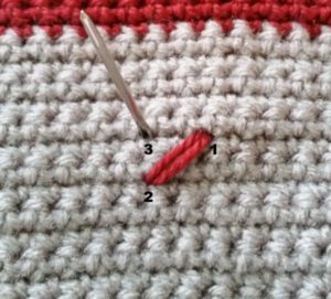 making a cross-stitch - step 2