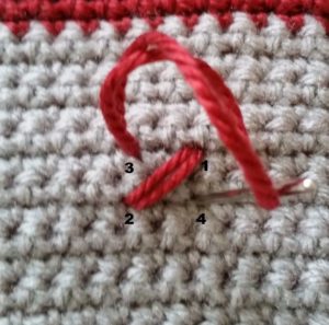 making a cross-stitch - step 3
