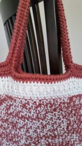 chantilly crochet tote - handle detail