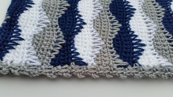 crochet spike stitch cowl