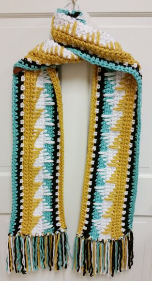 Southwestern Scarf - free crochet pattern