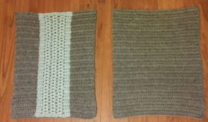 easy crochet vest - two rectangles