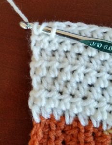 Mod Stripes Crochet Blanket - step 1