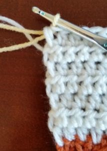 Mod Stripes Crochet Blanket - step 2