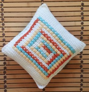 mod stripes crochet pillow pattern