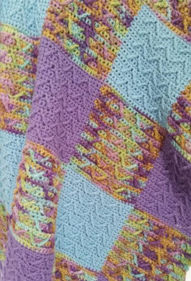 gingham waves baby blanket - detail