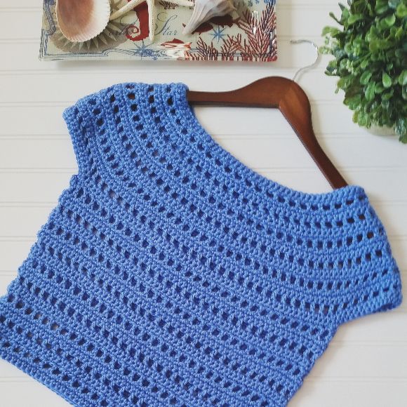 Summer Berry Crochet Top - free pattern