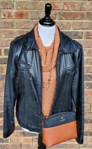 Sleeveless Cowl Neck Crochet Sweater under jacket